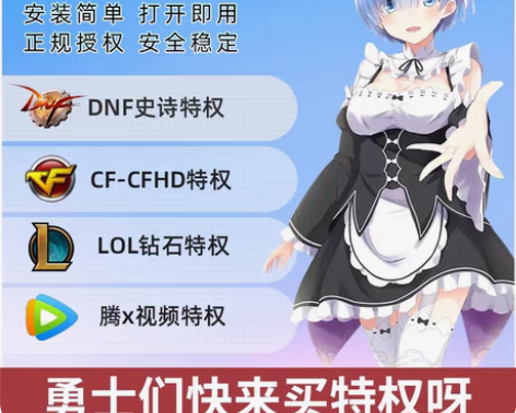 DNF网吧特权家用 现在就能用 史诗月卡 ...