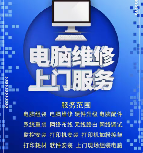 肥城巿内电脑维修，远程处理不好，可以上门维...