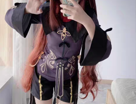 白菜价原神cos服游戏套装往生堂堂主胡桃C...