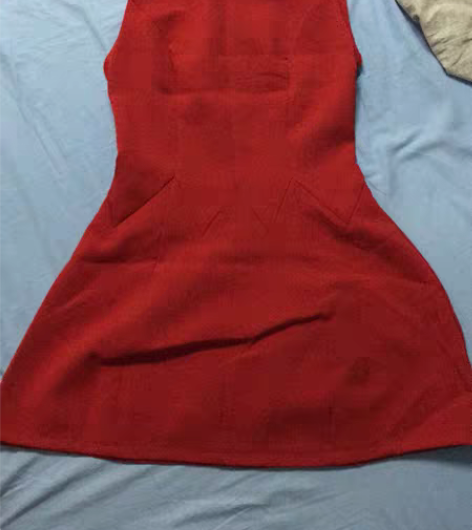 包邮红色百搭无袖连衣裙 品牌型号 S码 新...