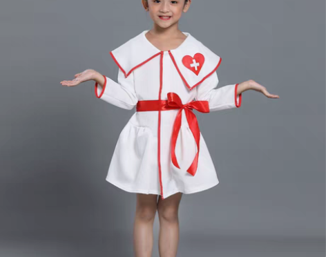 转卖儿童小医生护士表演服装角色扮演医院衣服...