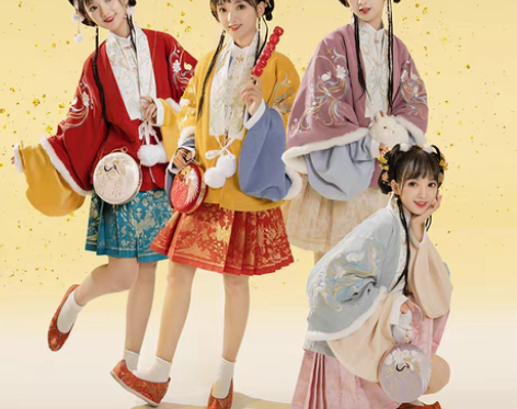 转卖东月棠流云兔多色款半袖汉服汉元素袄子女...