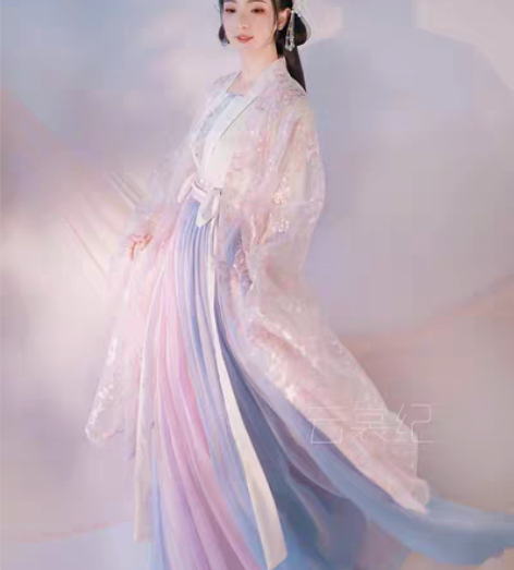 转卖【云裳纪 律吕迢扬】春樱紫蓝 六米摆一...