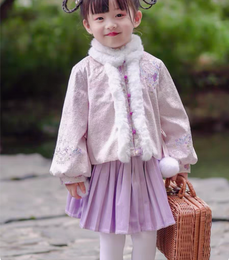 包邮西子问汉服女童古装儿童唐装超仙中国风童...