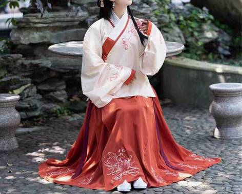 包邮日常明制中国风芙蓉月马面裙六米摆春秋款...