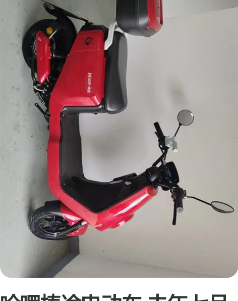 哈啰棒途电动车 去年七月份3000买的 无...