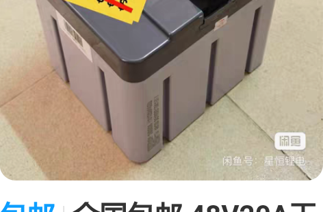 包邮全国包邮 48V20A天能锂电池  仅...
