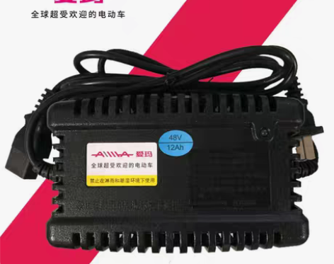 转卖【国标3竖插头】爱玛电动车充电器原装正...