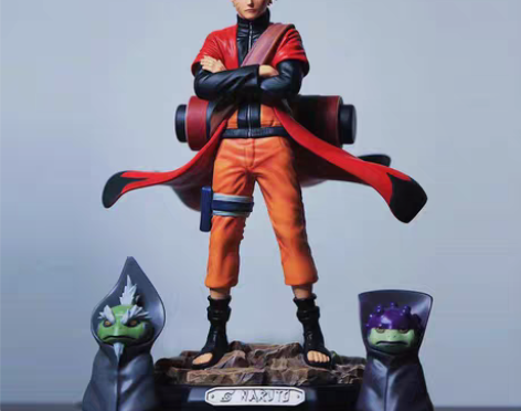 包邮火影忍者手办男生六道鸣人仙人模式超大动...