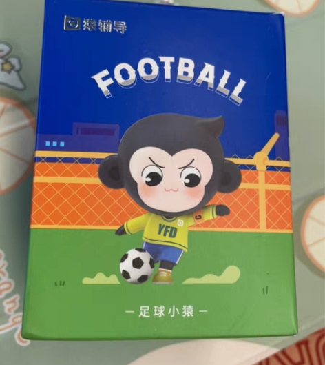猿辅导运动小猿足球小猿手办 直接拆盒摆在展...