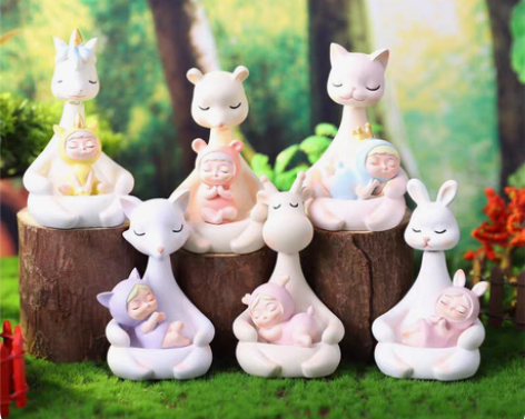 包邮萌物守护摇头娃娃手办小摆件 创意盲盒客...