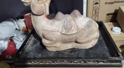 老陶骆驼虽残优美 ……品相如图 感兴趣的话...