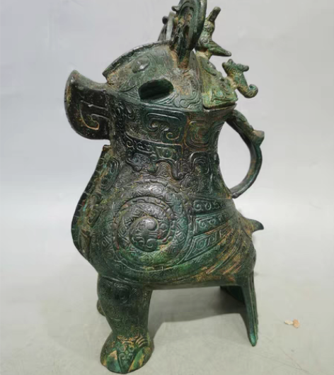 包邮青铜器鸮尊又名妇好尊，古时候的吉祥物 ...