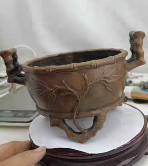 包邮陈赢家藏竹子香炉现代工艺品 重量（克）...