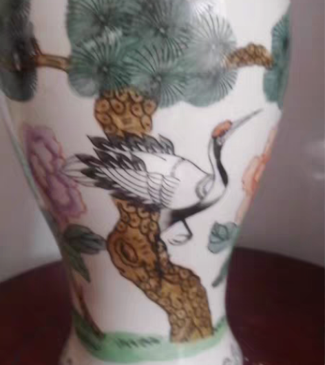 567瓷器花瓶手绘全品 高30。稀少。底款...