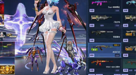 逆战账号有去年的陨星套。左轮天启套,塔防陷...