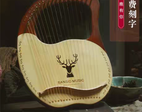 转卖班士顿单板莱雅琴小竖琴十弦小众乐器便携...