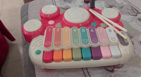包邮babycare宝宝手敲琴儿童乐器玩具...