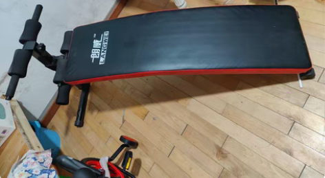 仰卧起坐健身器材仰卧板家用辅助器腹肌哑铃凳...