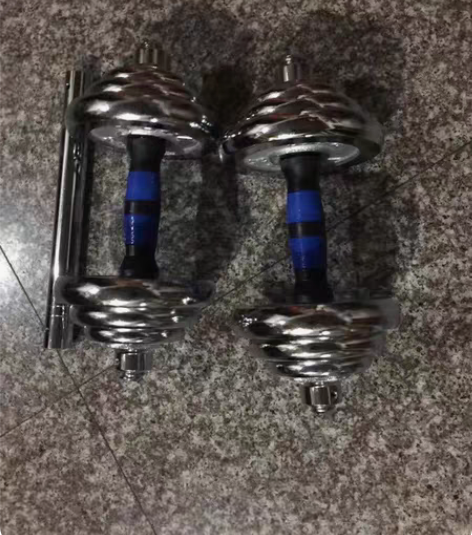 包邮两只共20公斤电镀哑铃 感兴趣的话点“...