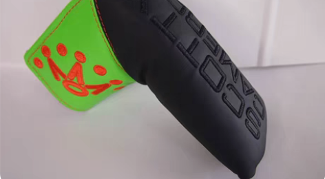 双色款推杆套高尔夫杆套直条保护套，魔术贴闭...