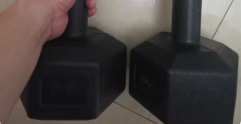 包邮全新10公斤六角哑铃男士健身家用哑铃便...