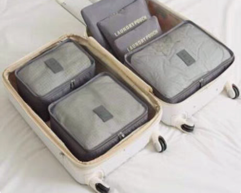 包邮六件旅行收纳袋行李箱衣物衣服旅游必备鞋...