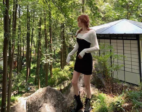 包邮LIN CHAO ZHANG  白色袖...