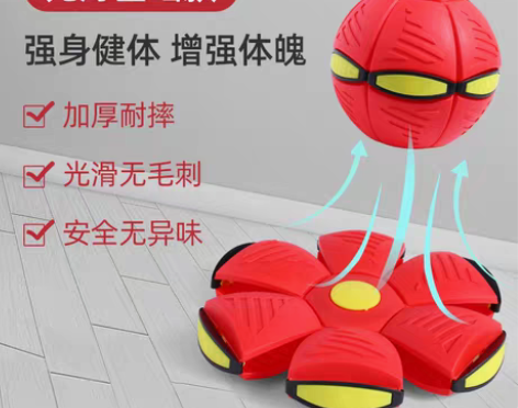 转卖抖音弹力踩踩球魔幻飞碟球脚踩变形球益智...