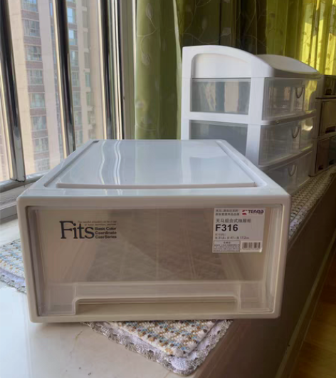 日本tenma天马株式会社抽屉式收纳箱特大...