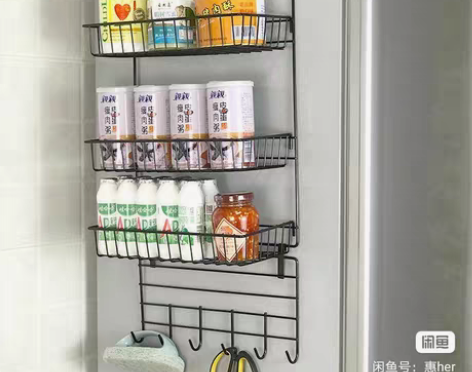 亚克力收纳架透明厨房置物架落地PET轻奢调...