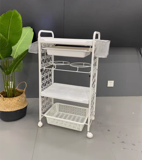 包邮小推车置物架美容院移动推车仪器推车不锈...