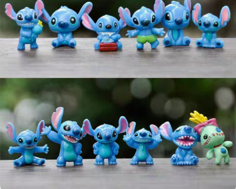 包邮卡通迷你小号史迪仔公仔玩偶DIY配件，...