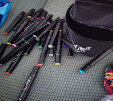 包邮彩色笔水彩笔马克笔套装双头学生儿童 漫...