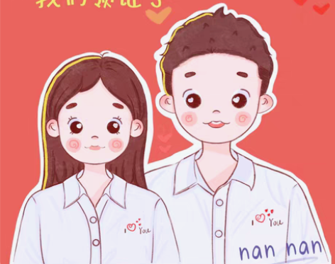 包邮手绘q版卡通头像-豆豆眼 真人照片转q...