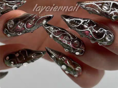 包邮?辣妹y2k? ?纯手工定制手绘穿戴美...