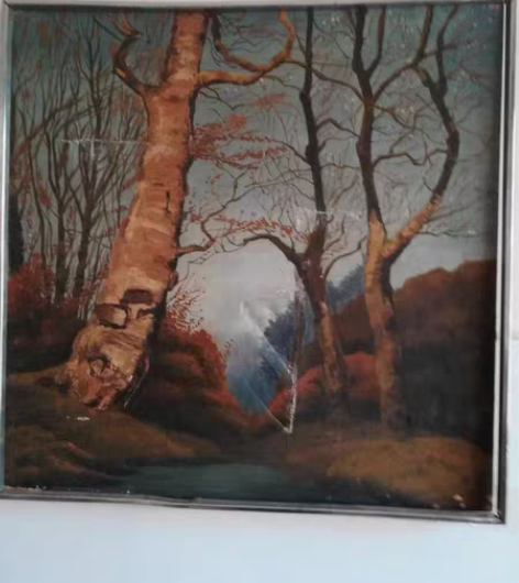 吴冠中八十年代老油画，60/60厘米 感兴...