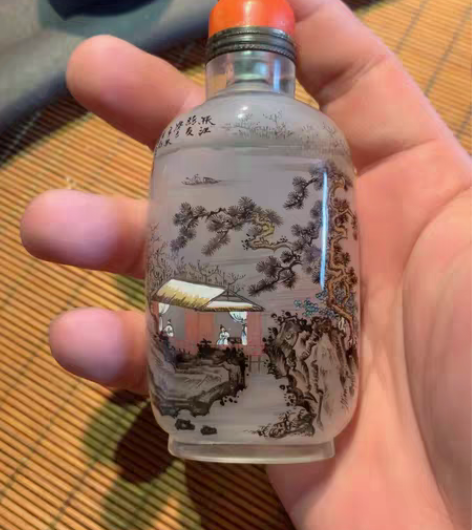 包邮精工内画鼻烟壶 全品。尺寸如图。应该不...