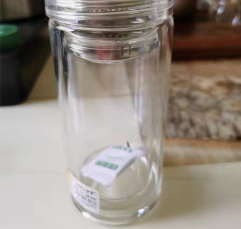 水晶双层玻璃杯，手掌大，方便好用 感兴趣的...