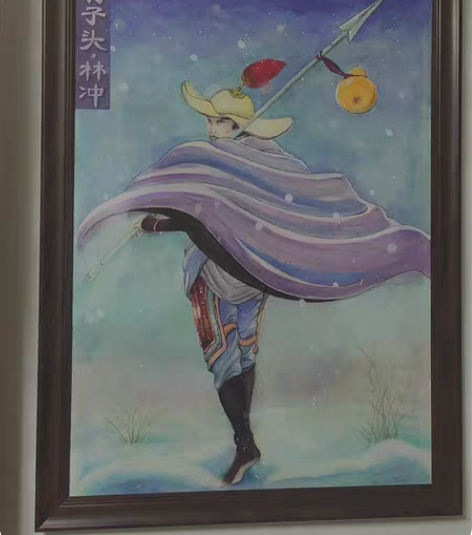 小浣熊卡片版本，豹子头林冲自己手绘作品。风...