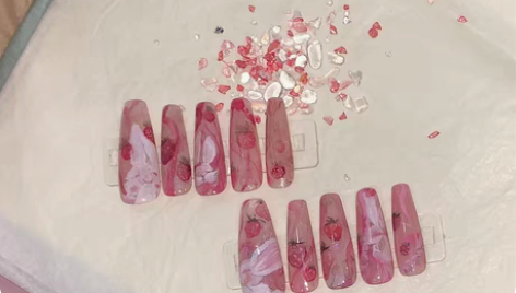 包邮NO.5草莓小兔 绝美水彩纯手绘兔兔甜...