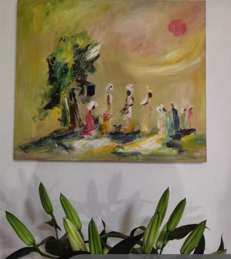 包邮油画 60*70 内置木框可直接挂￥1...