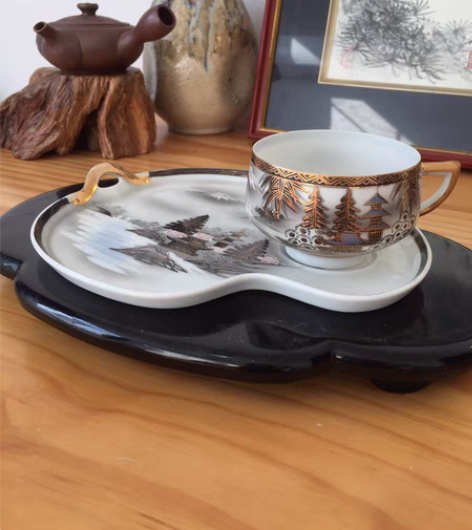 包邮日本 明治到昭和时期 九谷烧出口欧洲 ...