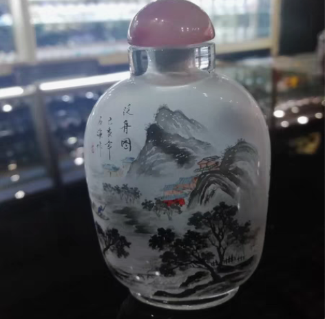 包邮内画鼻烟壶 中国山东淄博博山手绘鼻烟壶...