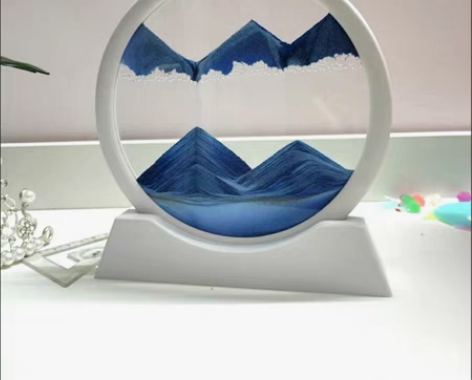包邮简约3D山水流沙画创意礼品摆件 仓库升...
