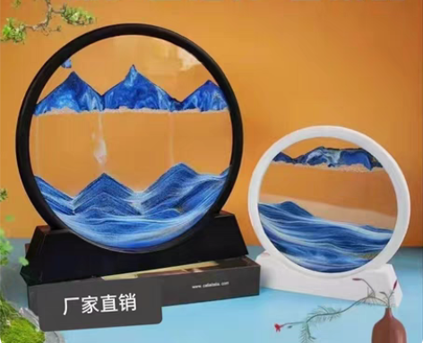 包邮【清仓处理】网红轻奢3D流沙画摆件创意...