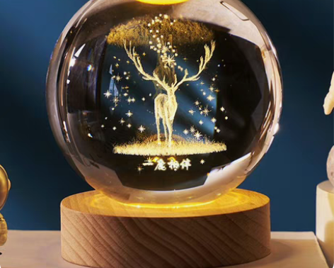 包邮【特价处理】全新宇宙系列水晶球小夜灯床...