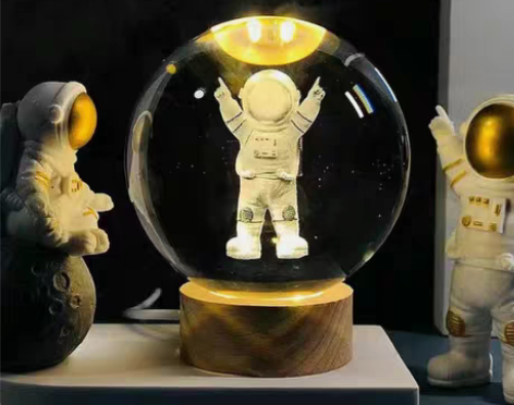 包邮【实体店关闭】宇宙系列水晶球小夜灯桌面...