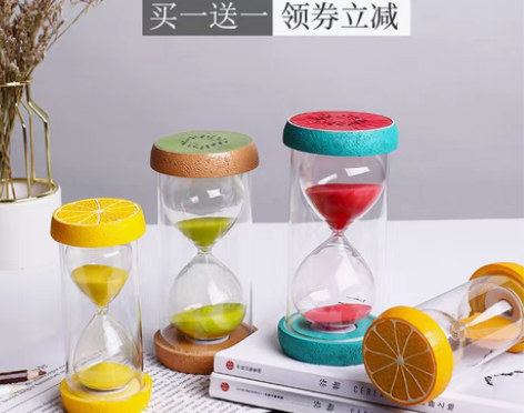 转卖沙漏计时器儿童30分钟半小时摆件漏斗漏...