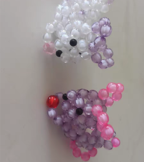 包邮手工串珠，纯手工兔子，摆件，工艺品，装...